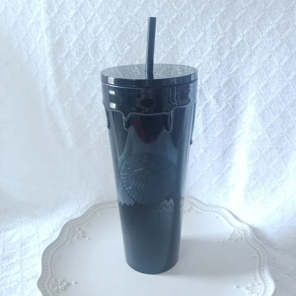 Starbucks 2024 Halloween Black Drip Tumbler 24 Oz